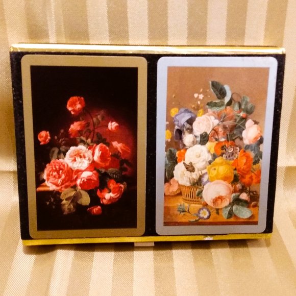 Vintage Congress Double Deck Floral/Roses Playing Cards - Picture 2 of 16